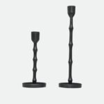 Black Powder Coated Aluminum Candle Holder