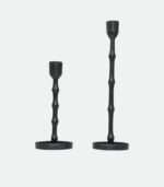 Black Powder Coated Aluminum Candle Holder